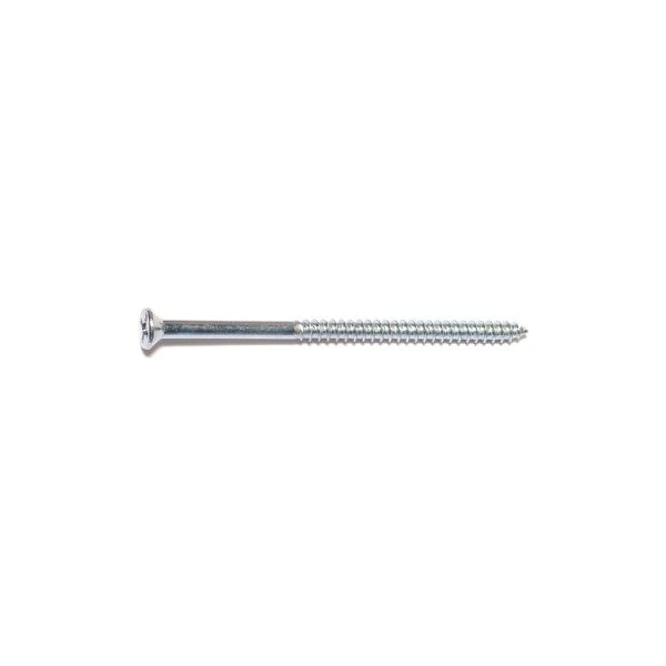 Midwest Fastener Wood Screw, #8, 3 in, Zinc Plated Steel Flat Head Phillips Drive, 100 PK 02563 - main